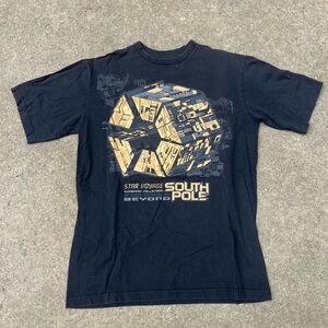 Y2K men’s south pole black graphic shirt size medium